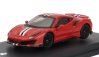 Edicola Ferrari 488 Pista 2018 - Con Vetrina - With Showcase 1:64 Rosso Corsa 322 - Červená