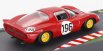 Edicola Ferrari Dino 206s Coupe Team Sefac N 196 2nd Targa Florio 1966 Giancarlo Baghetti - Jean Guichet 1:43 Červená Bílá