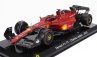 Edicola Ferrari F1-75 Scuderia Ferrari N 16 Season 2022 Charles Leclerc - Con Vetrina - With Showcase 1:24 Červená Černá