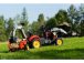 FALK - Šlapací traktor Farm Lander s nakladačem, rypadlem a vlečkou červený