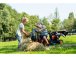 FALK - Šlapací traktor Farm Lander s nakladačem, rypadlem a vlečkou červený
