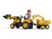 FALK - Šlapací traktor Komatsu s bagrem a Maxi vlečkou