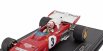 Gp-replicas Ferrari F1  312b2 N 3 3rd Dutch Zandvoort Gp (with Pilot Figure) 1971 Clay Regazzoni - Con Vetrina - With Showcase 1:18 Červená Bílá