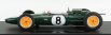 Gp-replicas Lotus F1 Climax 25 N 8 World Champion Winner Italy Gp 1963 Jim Clark - Con Vetrina - With Showcase 1:18 Zelená Žlutá