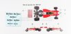 Gp-replicas Mclaren F1 M23 Ford Texaco N 6 1:18, červenobílá