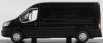 Greenlight Ford england Transit Van 2015 1:43 Black