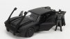Jada Batman Batmobile With Figure 2022 - The Batman Movie 1:24 Matt Black