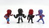 Jada Figures Set 4x Avengers - Spider Man - Miles Morales - Spiderman 2099 - Venom - Cm. 6.0 1:32 Různé
