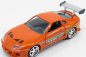 Jada Toyota Supra Mkiv 1995 - Paul Walker - Brian O'conner - Fast & Furious I (2001) 1:32 Oranžová Zelená