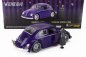 Jada Volkswagen Beetle Maggiolino Custom With Wednesday Addams & Thing Figure 1959 1:24 Modrá Černá