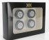 Kk-scale Accessories 4x  Cromodora Wheel And Tyre Set 1969 Ferrari 365 Gtb Daytona 1:18 Black