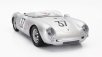 Kk-scale Porsche 550 Rs Spider 1.5l Team Porsche Kg N 37 24h Le Mans 1955 H.polensky - R.von Frankenberg 1:12 Silver