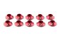 Kovová podložka s O-kroužkem (X logo) 3 mm, červená, 10.ks