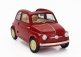 Kyosho Fiat 500 D Cabriolet Open 1960 1:18 Rosso Corallo - Červená