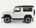 Lcd-model Land rover Defender 90 Works V8 70th Edition 2018 1:18 Silver