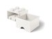 LEGO úložný box s šuplíkem 250x250x180mm - bílý