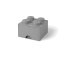 LEGO úložný box s šuplíkem 250x250x180mm - šedý
