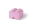 LEGO úložný box s šuplíkem 250x250x180mm - světle růžový