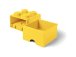 LEGO úložný box s šuplíkem 250x250x180mm - žlutý