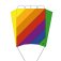 Létající drak Parafoil 5 Classic Rainbow