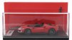 Looksmart Ferrari 296 Gts Spider Assetto Fiorano Open Roof 2022 1:43 Rosso F-1-75 - Matná Červená Stříbrná