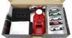 Majorette Porsche Set Area Service Canopy + Podio Podium + Lanciatore + 5x Porsche 1:64 Různé