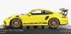 Minichamps Porsche 911 991-2 Gt3 Rs Coupe 2018 - Golden Rims 1:43 Závodní Žlutá
