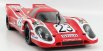 Norev Porsche 917k Team Salzburg N 23 Winner 24h Le Mans 1970 H.herrmann - R.attwood 1:12 Červená Bílá