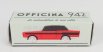 Officina-942 Fiat 1200 Coupe Carrozzeria Scionieri 1958 1:76 Červená Černá