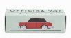 Officina-942 Fiat 600 Berlina Carrozzeria Mantelli 1957 1:76 Červená Černá