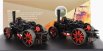 Oxford-models Fowler Set 2x Bb1 Tiger Tractor Ploughing Engine 1864 1:76 Černá Červená