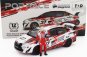 Pop-race-limited Toyota Vios Gr Team Toyota Gazzo Racing N 37 1000km Sepang 2022 Tengku Djan 1:64 Červená Bílá