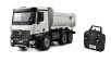 RC celokovový sklápěč Mercedes-Benz Arocs, bílá