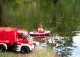 RC Hasičská loď Feuerlöschboot TC-08 s funkčním vodním dělem