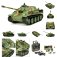 RC tank German JagdPanther 1:16 camo, BB IR