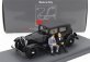 Rio-models Alfa romeo 1750 6c With Gabriele D'annunzio And Tazio Nuvolari Figures 1932 1:43 Black