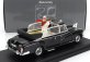 Rio-models Mercedes benz 300d Limousine Semiconvertible 1960 - With Driver And Pope Figure - Papa Giovanni Xxiii 1:43 Black