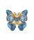 RoboTime Dřevěné puzzle Motýl Morpho Helena