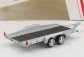 Schuco Accessories Carrello Trasporto Auto 2-assi - Car Transporter Trailer - Car Not Included 1:64 Stříbrná Černá