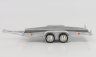 Schuco Accessories Carrello Trasporto Auto 2-assi - Car Transporter Trailer - Car Not Included 1:64 Stříbrná Černá