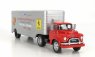 Schuco GMC Truck Car Transporter Team John Edgard Enterprises Inc. Los Angeles California Ferrari - Porsche Race Cars 1950 1:43 Červená Stříbrná
