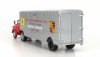 Schuco GMC Truck Car Transporter Team John Edgard Enterprises Inc. Los Angeles California Ferrari - Porsche Race Cars 1950 1:43 Červená Stříbrná