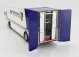 Schuco Mercedes benz O317 Truck Car Transporter Porsche Rothmans 1984 1:18 Bílá Modrá