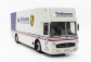 Schuco Mercedes benz O317 Truck Car Transporter Porsche Rothmans 1984 1:18 Bílá Modrá