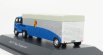 Schuco Volkswagen T1b Continental Motors Porsche Car Transporter 1962 1:64 Modrá Černá