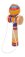 Small Foot Dětská dřevěná hra kendama barevná