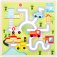 Small Foot Dřevěné posuvné puzzle Město