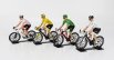 Solido Figures Set 4x Ciclista - Cyclist - Maglia Gialla - Yellow Jersey - Maglia A Pois - Pois Jersey - Maglia Verde - Green Jersey - Maglia Bianca - White Jersey - Tour De France 2022 1:18 Různé