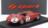 Spark-model Maserati 450s 4.5l V8 Team Officine Alfieri Maserati N 2 24h Le Mans 1957 Jean Behra - Andre Simon 1:43 Red