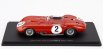 Spark-model Maserati 450s 4.5l V8 Team Officine Alfieri Maserati N 2 24h Le Mans 1957 Jean Behra - Andre Simon 1:43 Red